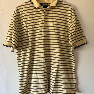 Greg Norman Collection Yellow and Black Polo Shirt